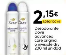 Cash FROIZ Dove desodorante advanced care original o invisible dry oferta