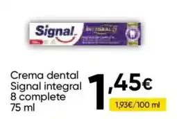 Cash FROIZ Signal crema dental integral oferta