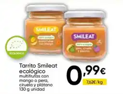 Cash FROIZ Smileat tarrito ecológico multifrutas con mango o pera, ciruela y plátano oferta