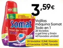 Cash FROIZ Somat Vajillas máquina Somat Todo en 1 oferta