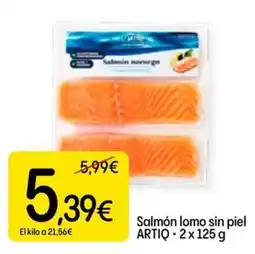 Dialprix Artiq salmón lomo sin piel oferta