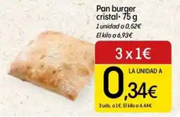 Dialprix Pan burger cristal oferta