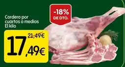 Dialprix Cordero por cuartos o medios oferta