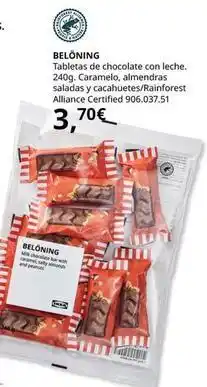 IKEA Caramelo - tabletas de chocolate con leche oferta