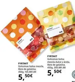 IKEA Golosinas bolsa mezcla libre de gelatina oferta