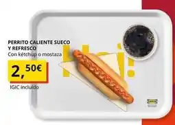 IKEA Perrito caliente sueco y refresco oferta
