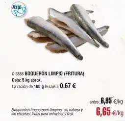 Abordo Boquerón limpio oferta