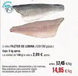 Abordo Filetes de lubina oferta