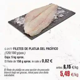 Abordo Blanco - filetes de platija del pacifico oferta