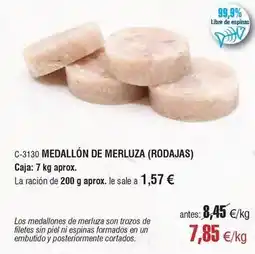 Abordo Medallon de merluza oferta