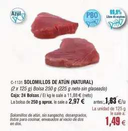 Abordo Naturals - solomillos de atun oferta