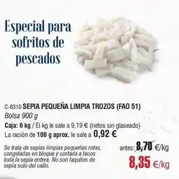 Abordo 51 - sepia pequena limpia trozos oferta