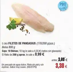 Abordo Filetes de pangasius oferta