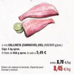 Abordo Hg - gallineta oferta
