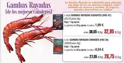 Abordo Origen - gambas rayadas oferta