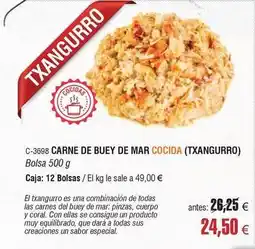 Abordo Carne de buey de mar cocida oferta