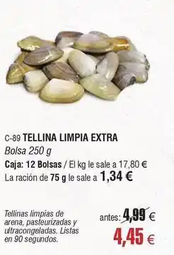 Abordo Tellina limpia extra oferta