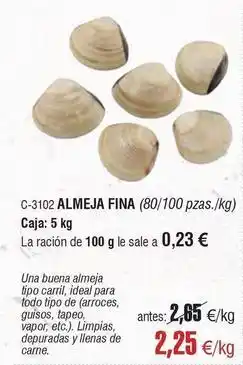 Abordo Ideal - almeja fina oferta