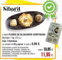 Abordo Sibarit - flores de alcachofa confitadas oferta