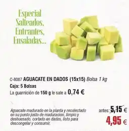 Abordo La planta - aguacate en dados oferta
