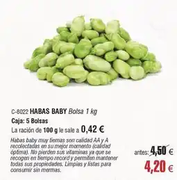 Abordo Momento - habas baby oferta