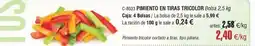 Abordo Pimiento en tiras tricolor oferta
