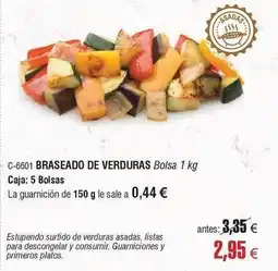 Abordo Braseado de verduras oferta