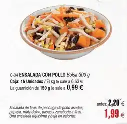 Abordo Ensalada con pollo oferta