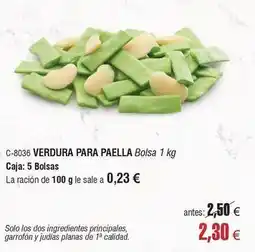 Abordo Solo - verdura para paella oferta