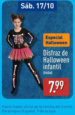 ALDI Disfraz de Halloween infantil oferta