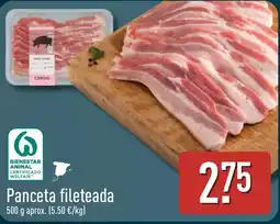 ALDI Panceta fileteada oferta