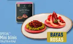 ALDI Special mini blinis bayas rosas oferta