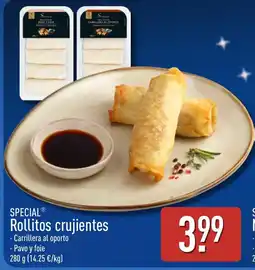 ALDI Special rollitos crujientes oferta