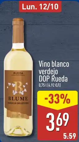ALDI Blume vino blanco verdejo oferta