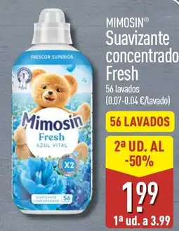 ALDI Mimosin suavizante concentrado fresh oferta