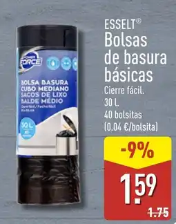 ALDI Esselt bolsas de basura básicas oferta