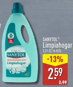 ALDI Sanytol limpiahogar oferta