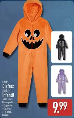 ALDI L&D disfraz polar infantil oferta