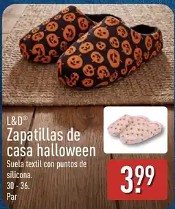 ALDI L&D Zapatillas de casa halloween oferta