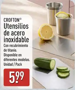 ALDI Crofton utensilios de acero inoxidable oferta