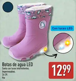 ALDI Botas de agua LED oferta
