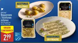 ALDI Special boquerones / aceitunas rellenas oferta