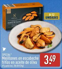 ALDI Special mejillones en escabeche fritos en aceite de oliva oferta