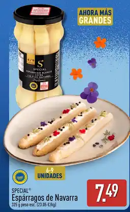 ALDI Special espárragos de navarra oferta