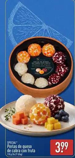ALDI Special perlas de queso de cabra con fruta oferta