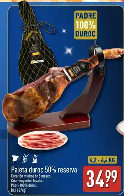 ALDI Padre paleta duroc 50% reserva oferta