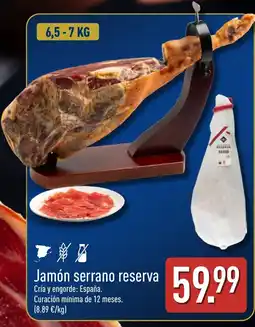 ALDI Jamón serrano reserva oferta