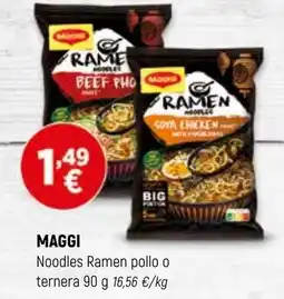 Coviran Maggi Noodles Ramen pollo o ternera oferta