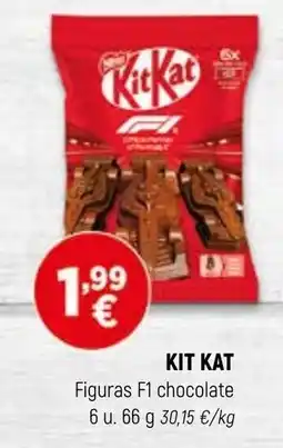 Coviran Kit Kat Figuras F1 chocolate oferta