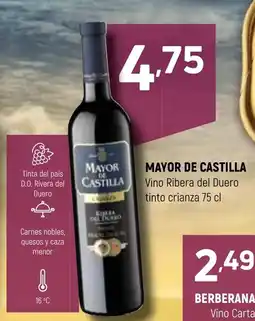 Coviran Mayor de Castilla vino ribera del duero tinto crianza oferta